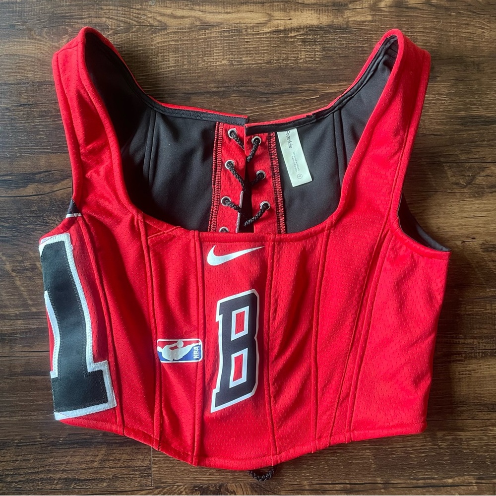 FRANKIE COLLECTIVE Rework NBA Jersey Corset- women’s XS